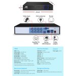 ul tech 1080p security camera system 8ch dvr with 8 cctv square cameras