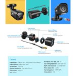 ul tech 1080p security camera system 8ch dvr with 8 cctv square cameras