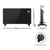devanti electric convection heater black 2000w devanti electric convection heater black 2000w
