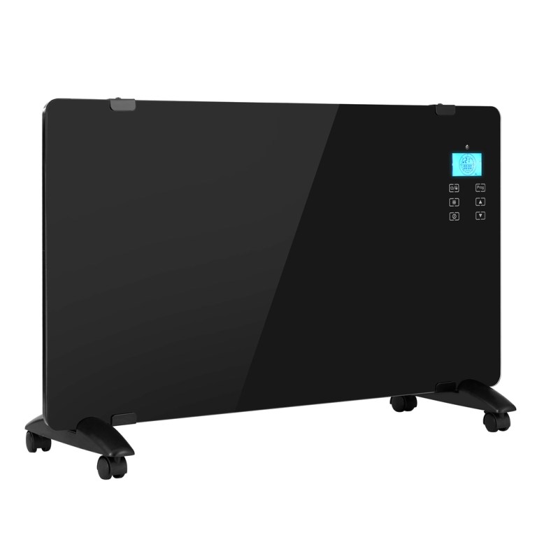 devanti electric convection heater black 2000w