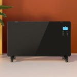 devanti electric convection heater black 2000w