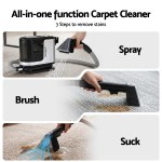 devanti carpet washer vacuum cleaner 600w 13kpa hose self cleaning function