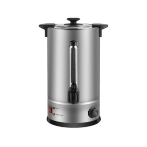 Stainless steel electric water urn with tap