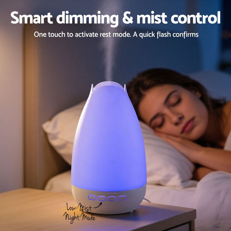 devanti ultrasonic essential oil aroma diffuser aromatherapy cool mist humidifier w/ led light 300ml devanti ultrasonic essential oil aroma diffuser aromatherapy cool mist humidifier w/ led light 300ml
