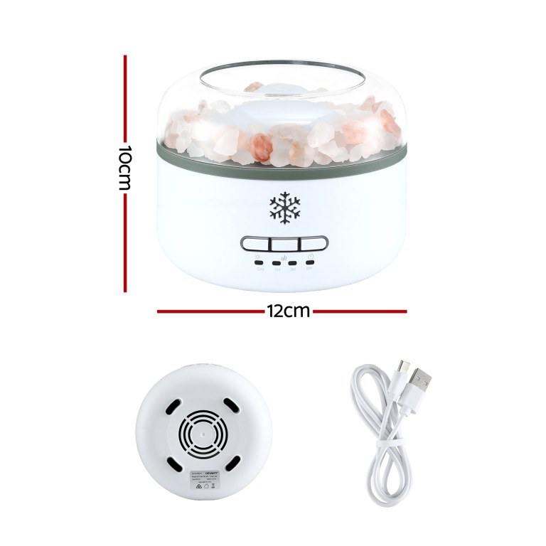 devanti 150ml salt lamp aroma diffuser ultrasonic humidifier purifier 7 led colors devanti 150ml salt lamp aroma diffuser ultrasonic humidifier purifier 7 led colors