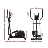 everfit exercise bike elliptical cross trainer home gym fitness machine lcd