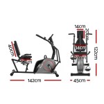 everfit exercise bike recumbent cycling magnetic bluetooth app connect home gym