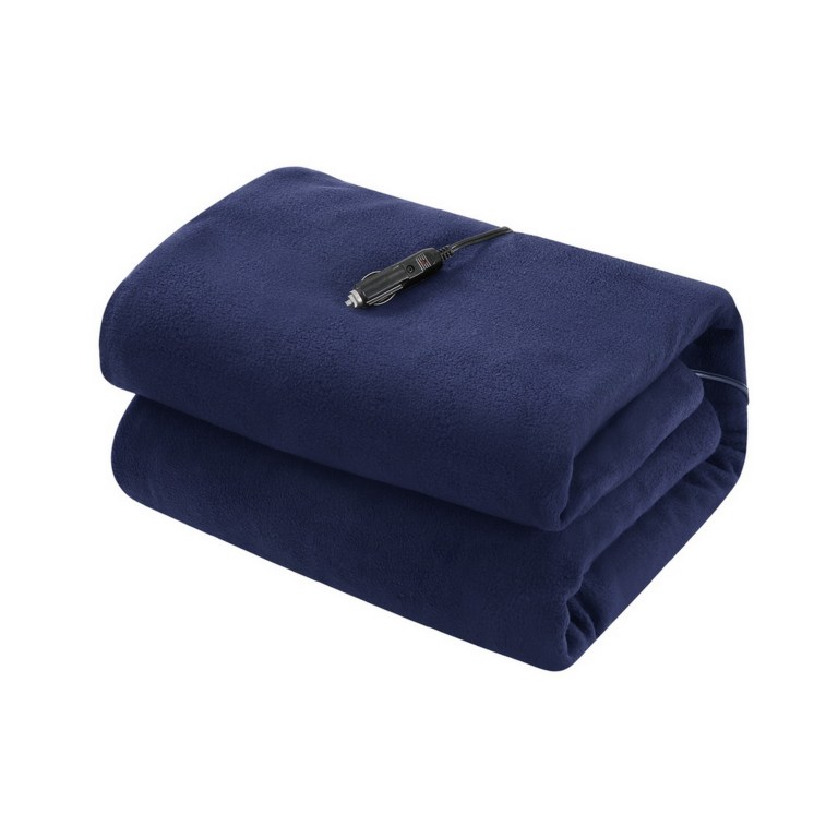 giselle electric heated blanket car truck throw rug travel camping 12v dc aut
