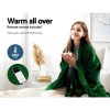 giselle electric throw rug heated blanket washable snuggle flannel winter green