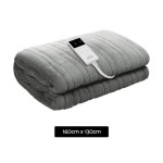 giselle bedding heated electric throw rug fleece sunggle blanket washable silver