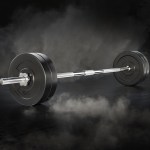 everfit 28kg barbell set weight plates bar lifting bench 168cm