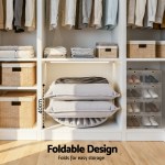 artiss swivel floor chair 5 adjustable foldable lounge seat floor sofa chair grey Foldable cushion stored in organised wardrobe shelving