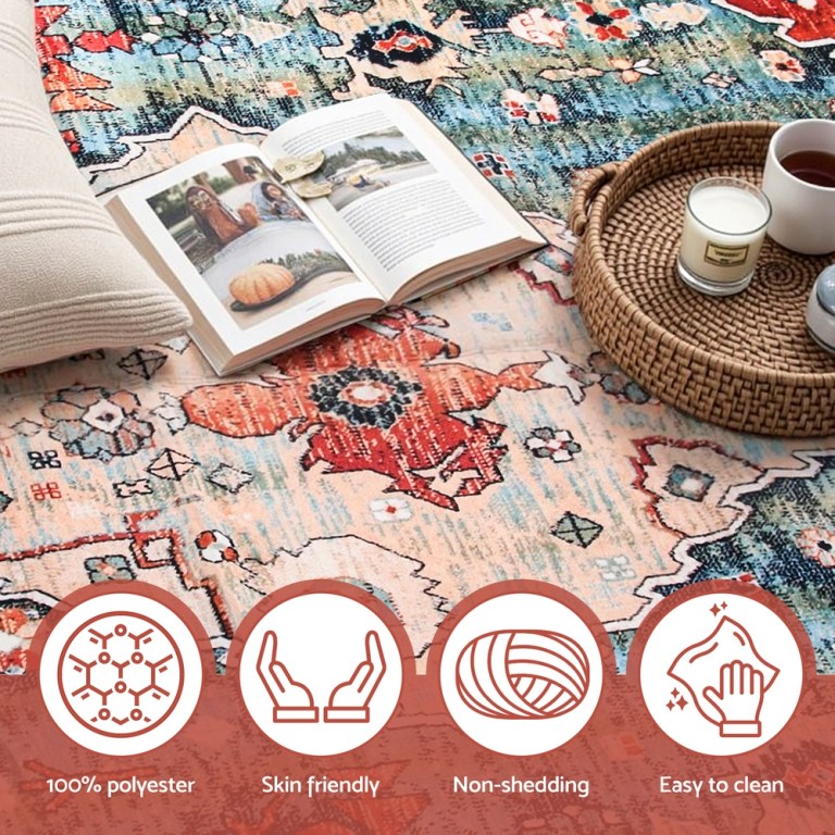 artiss floor rug 160x230cm large washable area rug modern living room carpet mat