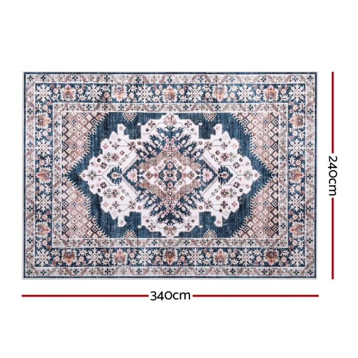 artiss floor rug 240x340cm large washable persian area rug living room carpet