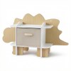 keezi dinosaur kids bookshelf 2 tier children's bookcase wooden with with fabric drawer, toddler bookshelf toy storage organizer for preschool, kids room, playroom, nursery keezi dinosaur kids bookshelf 2 tier children's bookcase wooden with with fabric drawer, toddler bookshelf toy storage organizer for preschool, kids room, playroom, nursery