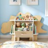 keezi dinosaur kids bookshelf 2 tier children's bookcase wooden with with fabric drawer, toddler bookshelf toy storage organizer for preschool, kids room, playroom, nursery keezi dinosaur kids bookshelf 2 tier children's bookcase wooden with with fabric drawer, toddler bookshelf toy storage organizer for preschool, kids room, playroom, nursery