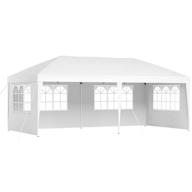 instahut gazebo pop up marquee 3x6m wedding party outdoor camping tent canopy side wall white instahut gazebo pop up marquee 3x6m wedding party outdoor camping tent canopy side wall white