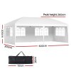 instahut gazebo pop up marquee 3x6m wedding party outdoor camping tent canopy side wall white instahut gazebo pop up marquee 3x6m wedding party outdoor camping tent canopy side wall white