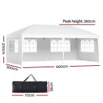 instahut gazebo pop up marquee 3x6m wedding party outdoor camping tent canopy side wall white instahut gazebo pop up marquee 3x6m wedding party outdoor camping tent canopy side wall white