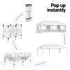 instahut gazebo pop up marquee 3x6m wedding party outdoor camping tent canopy side wall white instahut gazebo pop up marquee 3x6m wedding party outdoor camping tent canopy side wall white
