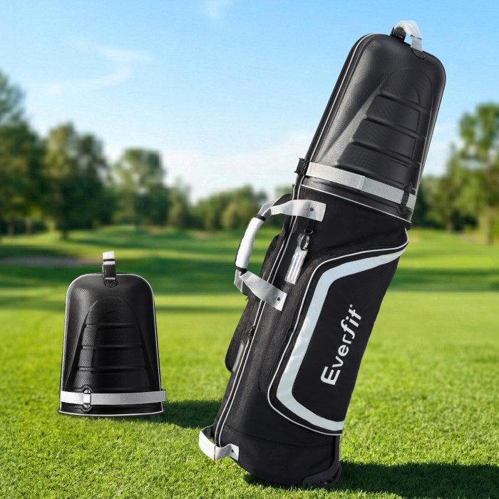everfit golf travel bags for airlines with wheels golf clubs hard case foldable