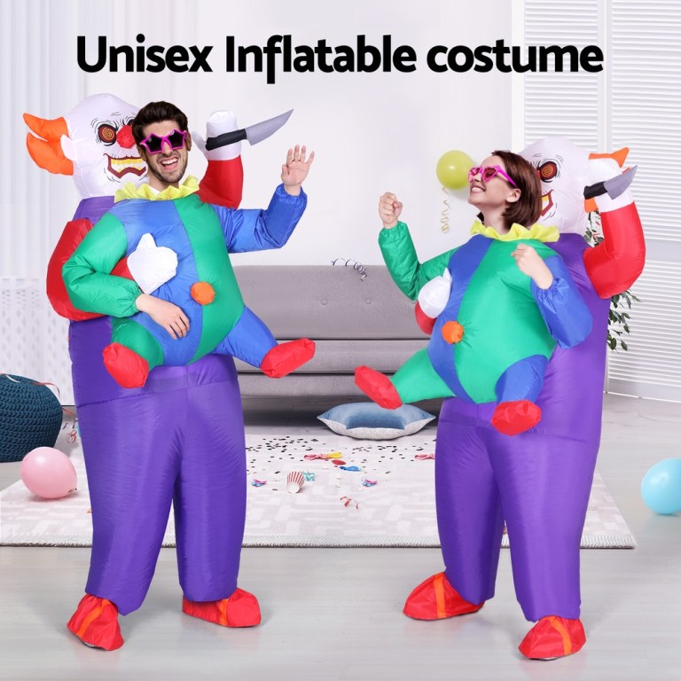 inflatable clown costume adult suit blow up party fancy dress halloween cosplay