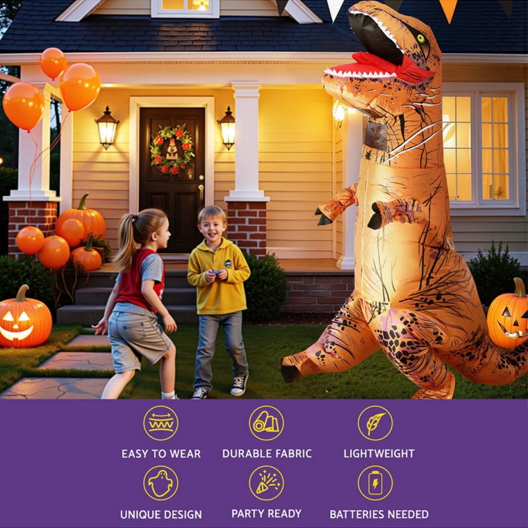 inflatable dinosaur costume t rex adult suit blow up party fancy dress halloween xmas cosplay