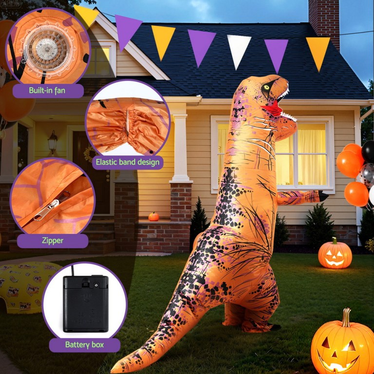 inflatable dinosaur costume t rex adult suit blow up party fancy dress halloween xmas cosplay