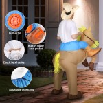 inflatable cowboy costume adult suit blow up party fancy dress halloween cosplay