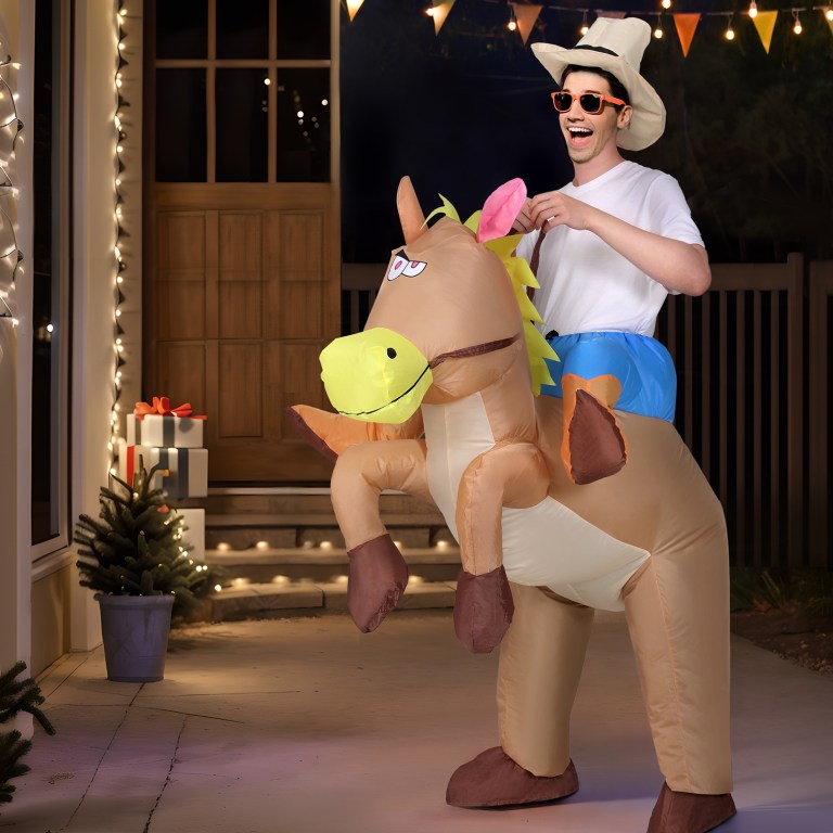 inflatable cowboy costume adult suit blow up party fancy dress halloween cosplay