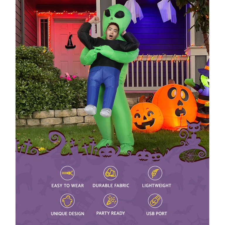 inflatable green alien costume adult suit blow up party fancy dress halloween cosplay inflatable green alien costume adult suit blow up party fancy dress halloween cosplay