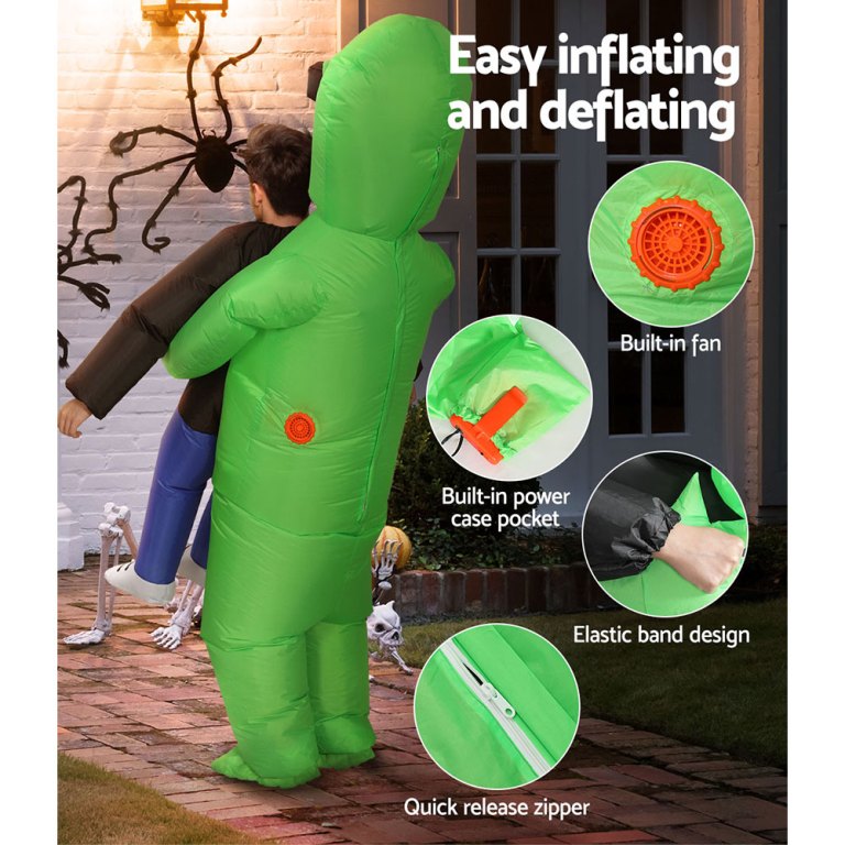 inflatable green alien costume adult suit blow up party fancy dress halloween cosplay inflatable green alien costume adult suit blow up party fancy dress halloween cosplay