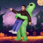 inflatable green alien costume adult suit blow up party fancy dress halloween cosplay inflatable green alien costume adult suit blow up party fancy dress halloween cosplay
