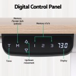 artiss standing desk sit stand touch control electric oak 140cm