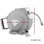 water hose reel 10m retractable auto rewind garden spray gun