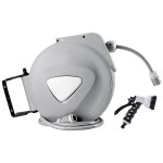 water hose reel 10m retractable auto rewind garden spray gun
