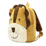Lion-shaped plush children's backpack