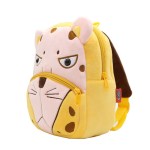 Yellow plush lion kids backpack