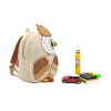 image 1 Owl-shaped children’s backpack with school supplies