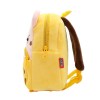 Yellow plush cartoon dog backpack side view