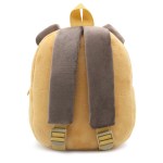 image 3 Plush bear-themed children’s backpack rear view