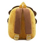 Soft yellow and brown plush children’s backpack