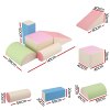 keezi kids climbing blocks 5 piece foam toddler playset soft indoor climbing toy rocker