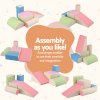 keezi kids climbing blocks 5 piece foam toddler playset soft indoor climbing toy rocker