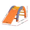keezi kids climbing frame set with slide indoor outdoor toddler toys pikler arch climber keezi kids climbing frame set with slide indoor outdoor toddler toys pikler arch climber