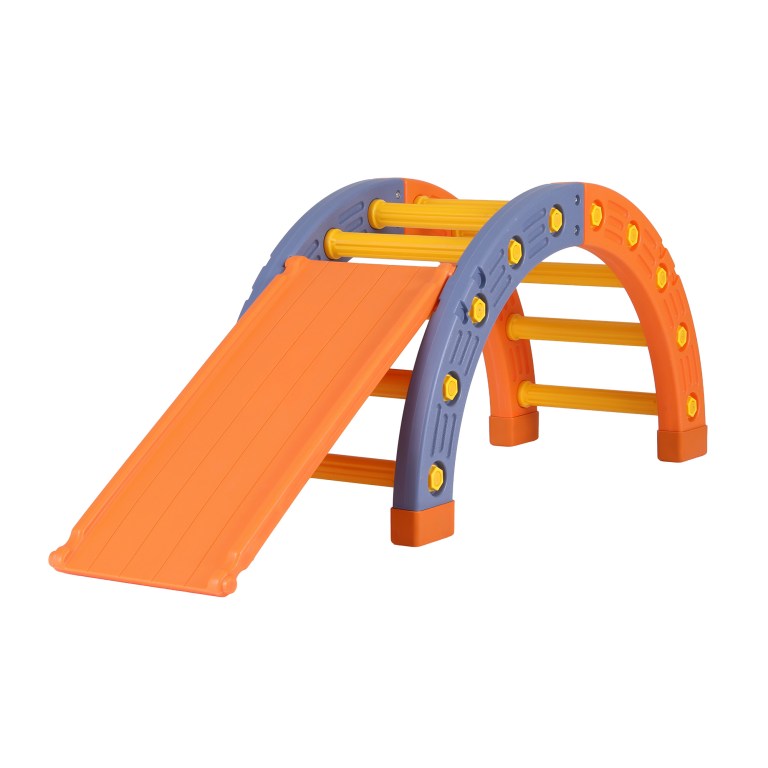 keezi kids climbing frame set with slide indoor outdoor toddler toys pikler arch climber