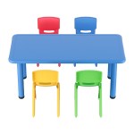 keezi 5pcs kids table and chairs set children study desk furniture plastic 4 chairs keezi 5pcs kids table and chairs set children study desk furniture plastic 4 chairs