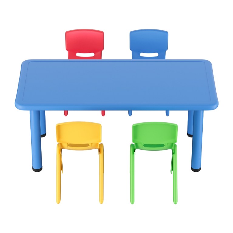 keezi 5pcs kids table and chairs set children study desk furniture plastic 4 chairs keezi 5pcs kids table and chairs set children study desk furniture plastic 4 chairs
