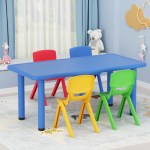 keezi 5pcs kids table and chairs set children study desk furniture plastic 4 chairs keezi 5pcs kids table and chairs set children study desk furniture plastic 4 chairs