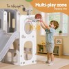 keezi kids slide swing set ball hoop rings football outdoor toys keezi kids slide swing set ball hoop rings football outdoor toys